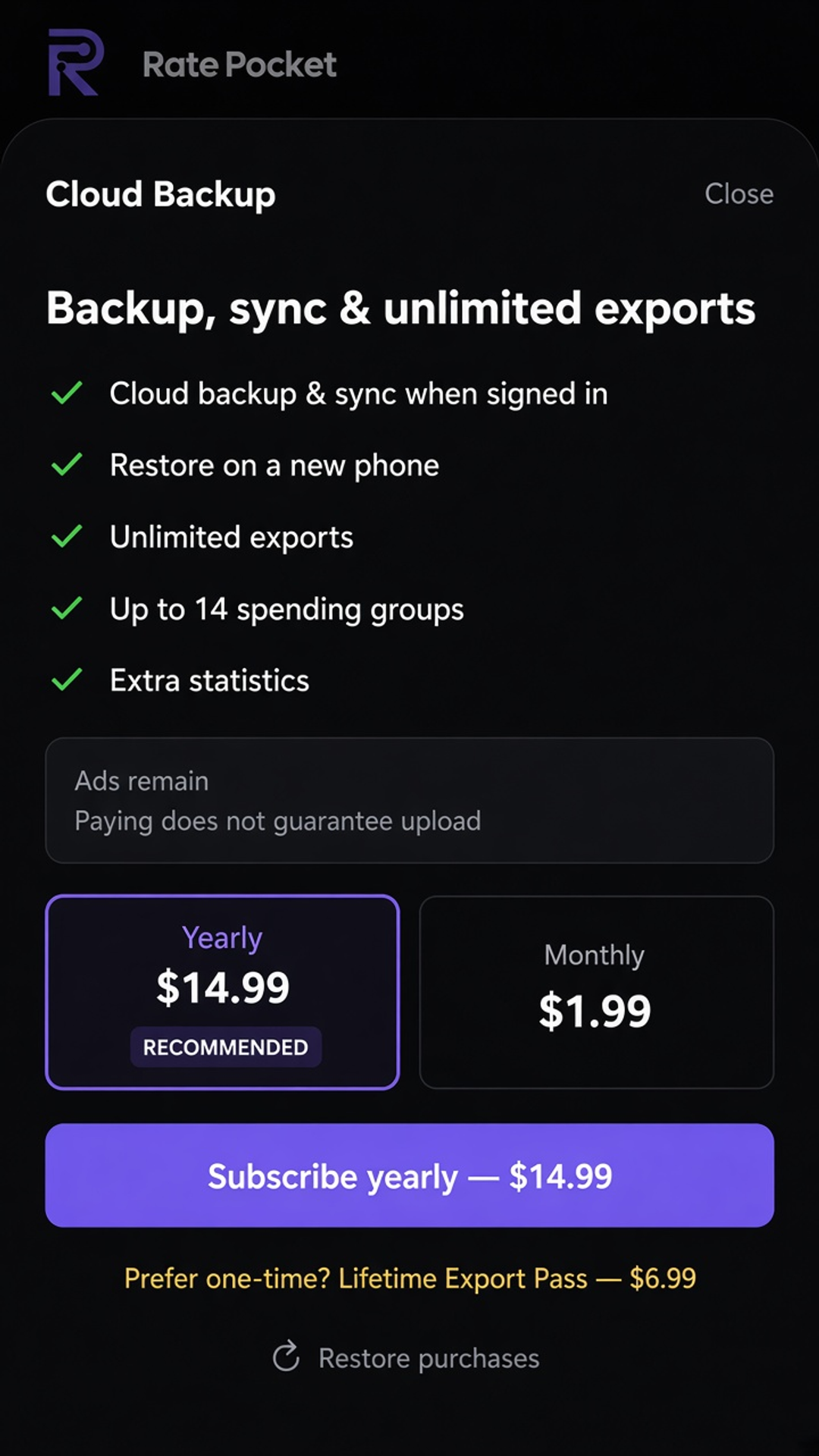 Cloud backup